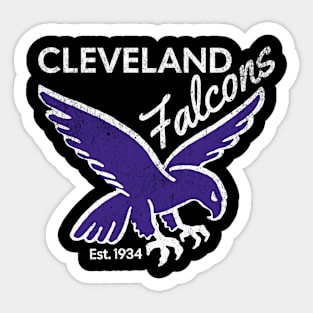 Retro Hockey Cleveland Falcons Hockey Team 30s Sticker